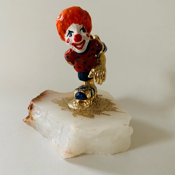 Clown figurine on marble base - Picture 1 of 8